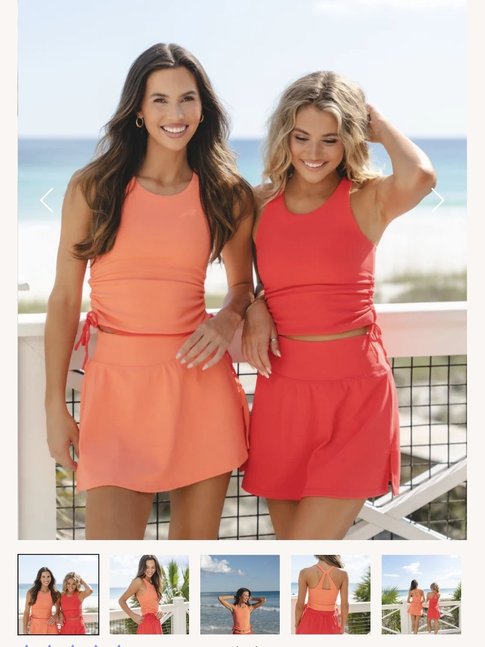 Salt Project Women’s Strawberry/Coral Refine Ribbed Flipside Tank